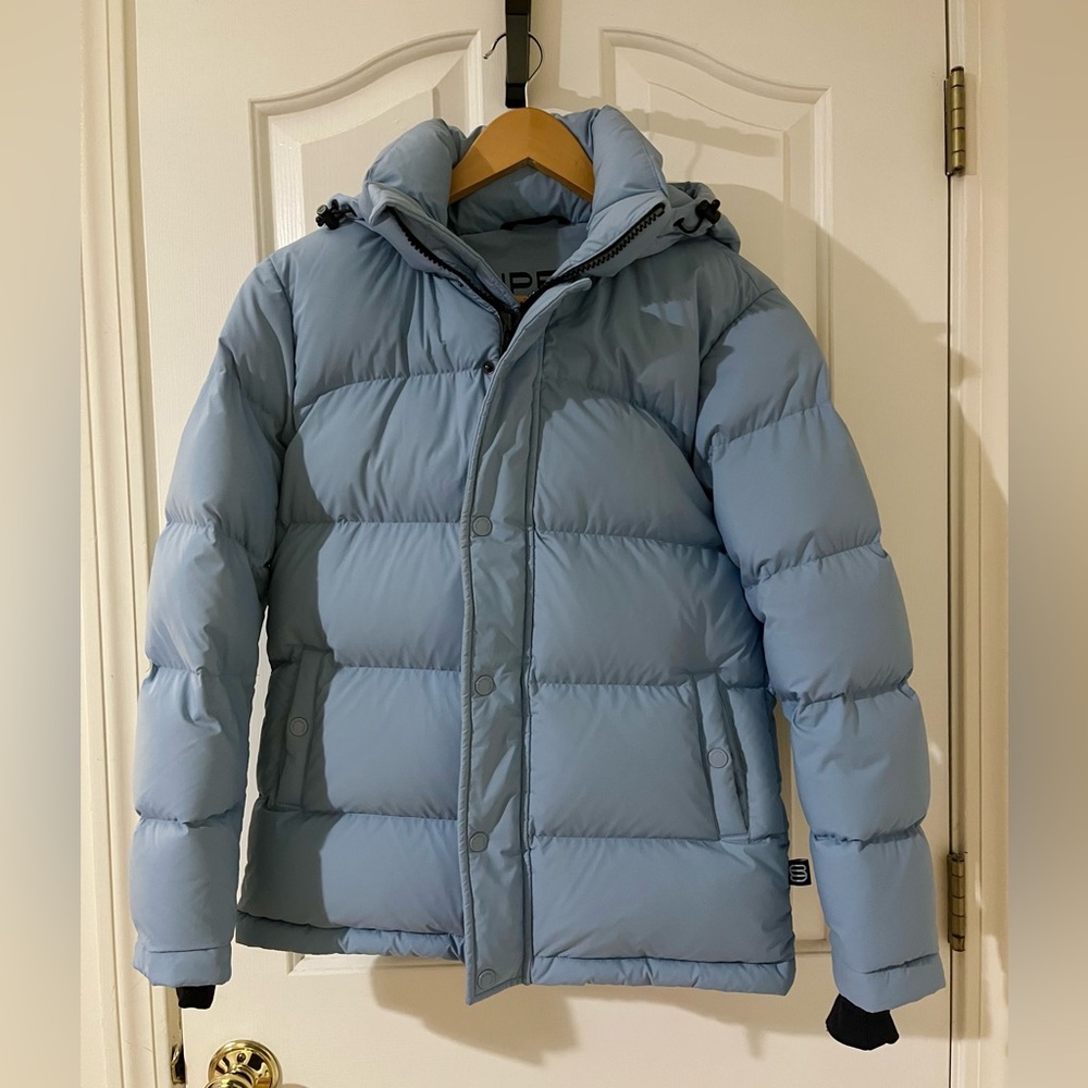 Aritzia Super Puff Jacket Dune Blue